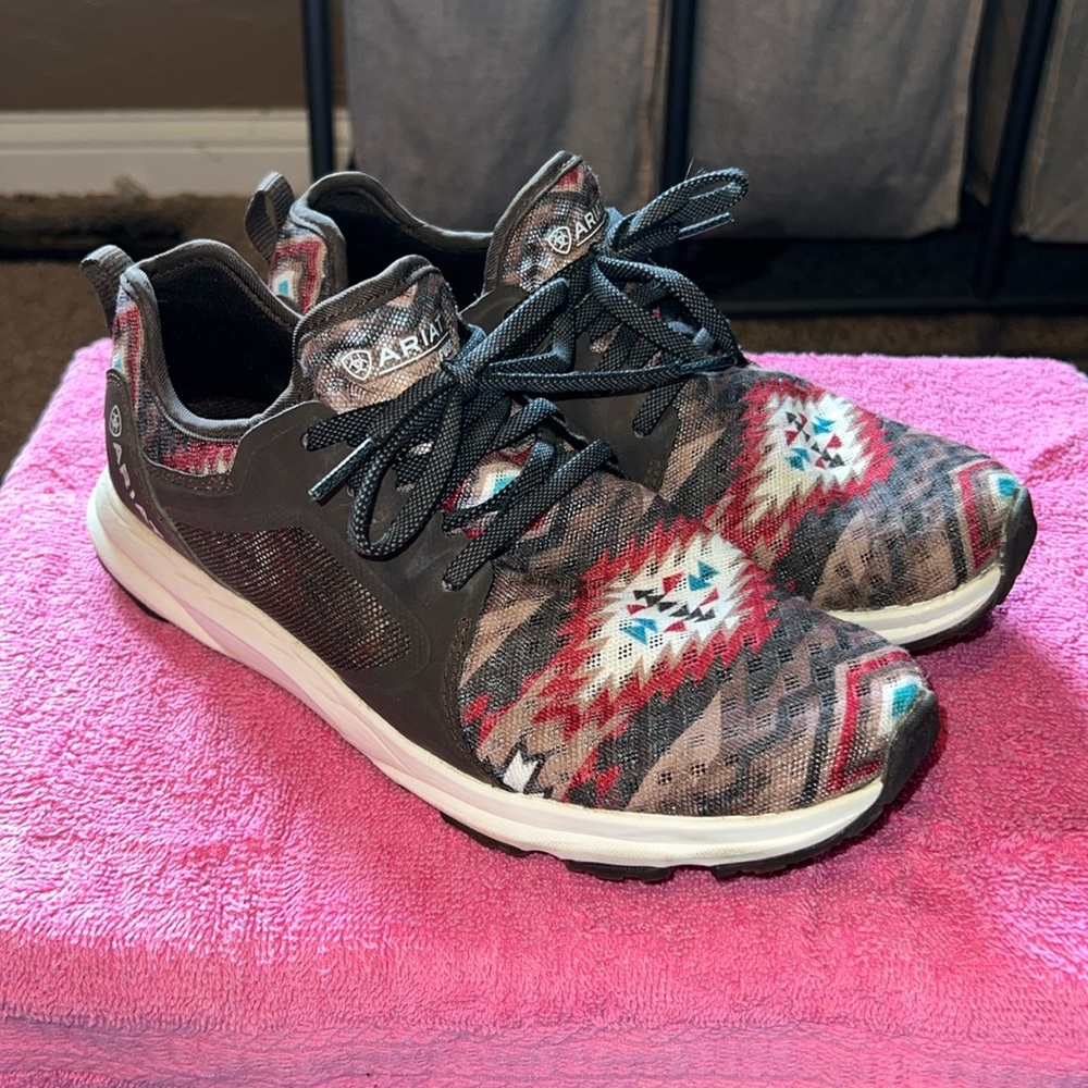 Ariat Fuse Aztec Tennis Shoes, women’s size 8.5